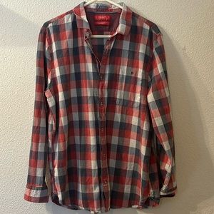 Bruno Milano modern fit plaid button down size XL